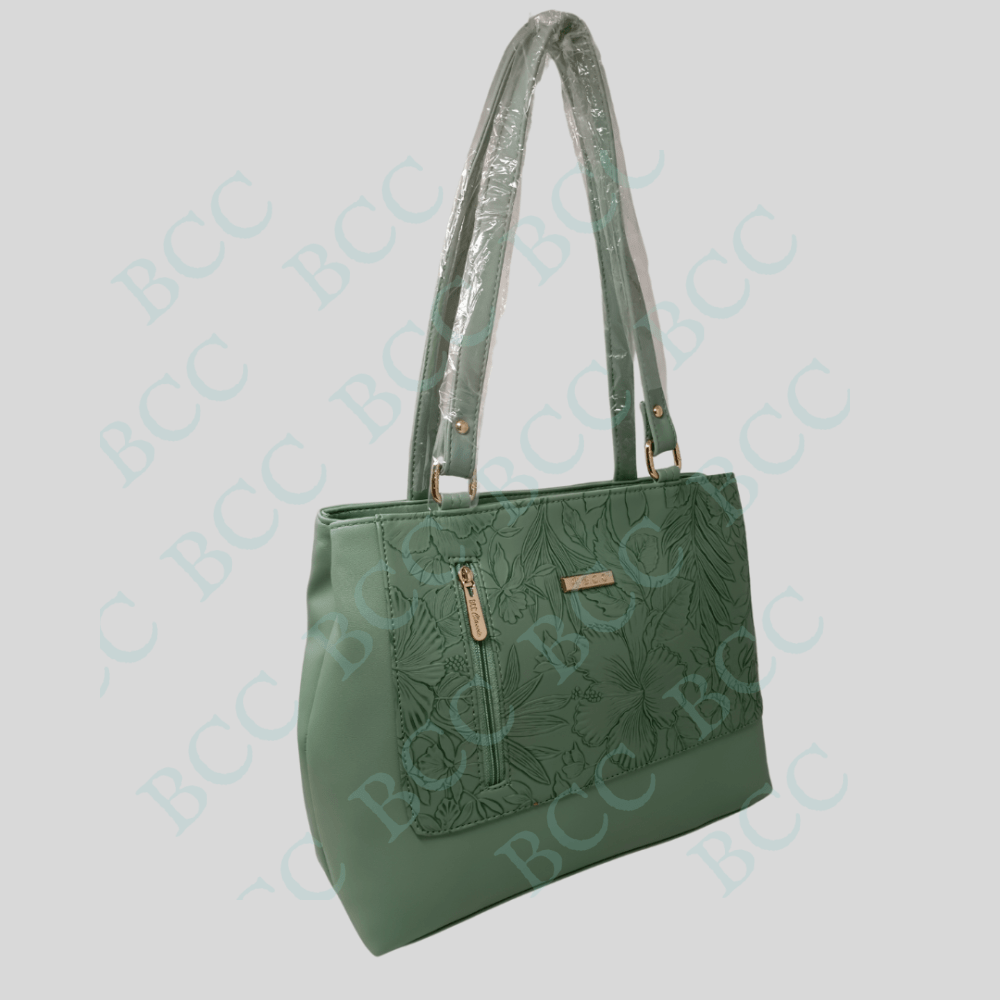 BCC Classic Ladies Solder Bag This Bag Comes With a Beautiful Flower Design The Bag Made With Vegan Leather Material For Women’s - Image 2