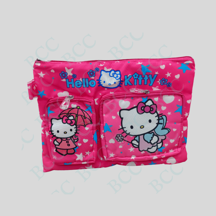 BCC CLASSIC Kids Stationary Folder Pouch Made With Polyester Material For Girl's And Boy'
