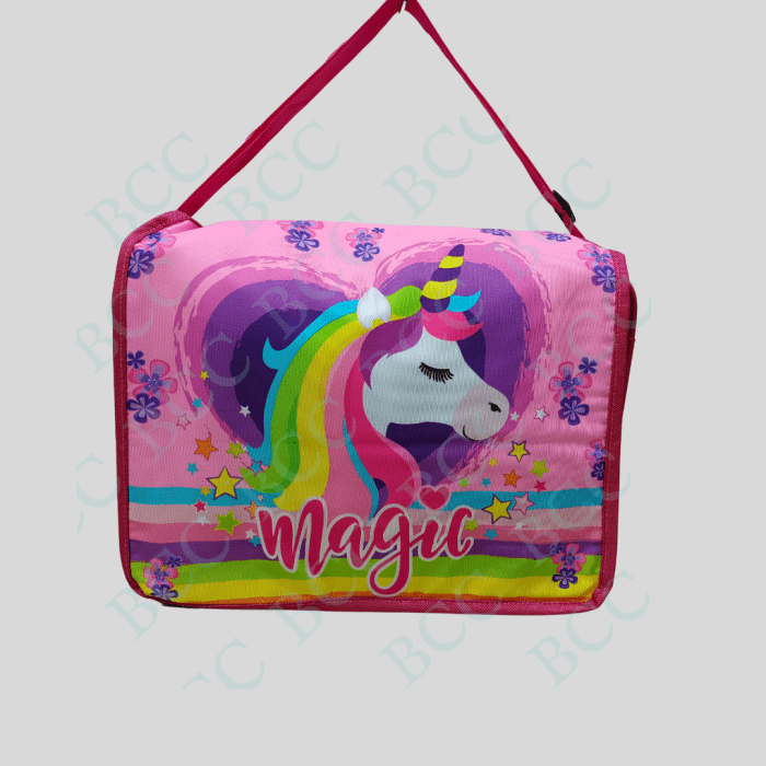 BCC CLASSIC Adjustable Sling Bag With Multi Colors  Made With Polyester Material For Girl's And Boy’s