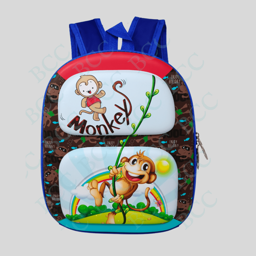 BCC CLASSIC CARTOON MATTE SHELL PATTERNED KIDS' BACKPACK MADE WITH POLYESTER MATERIAL FOR GIRL'S AND BOY'S