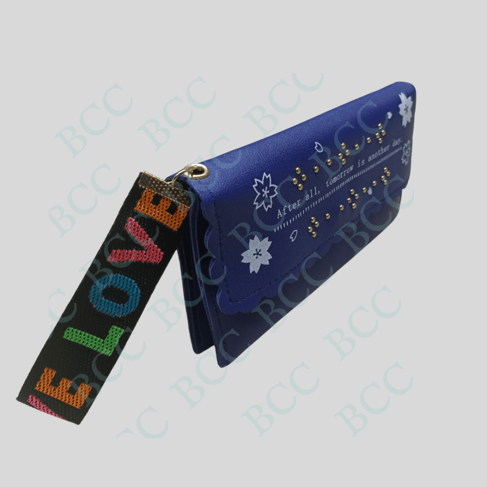 BCC CLASSIC Women’s Hand Perse Pom-Pom Wallet Use For Casual/Travel/Outdoor The Perse Made With Vegan/PU Leather Material - Image 4