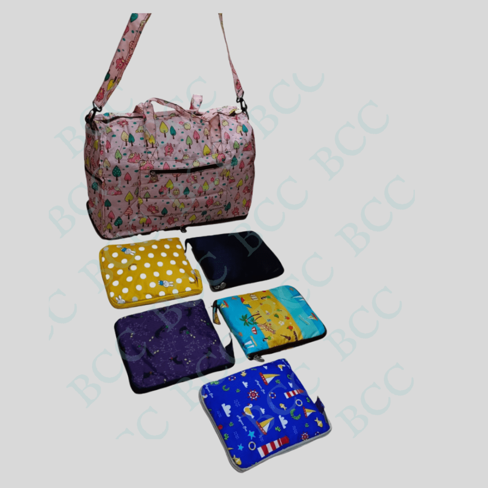 BCC CLASSIC Duffle Folding Bag Also Use For Picnic/Travel Bag Comes With Unique Prints for Women's & Men's The Bag Made With Parachute Waterproof Material